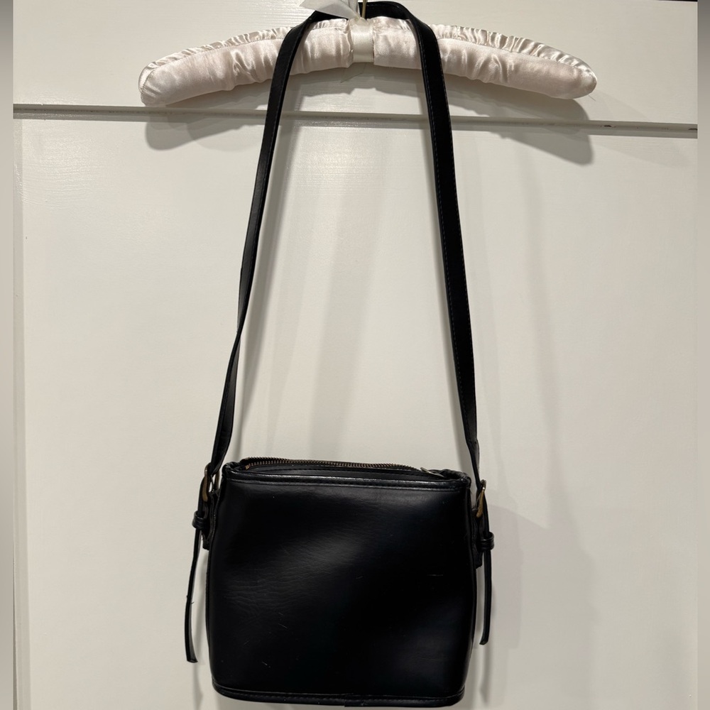 Vintage Leather Coach Black Handbag